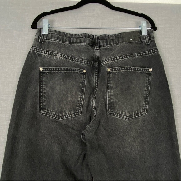Zara Relaxed Fit High Rise Jeans Sz 8 Mom Jeans 100% cotton - Picture 3 of 12